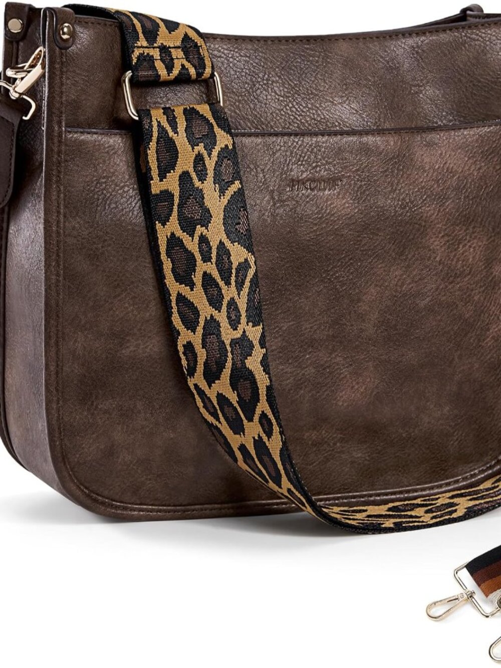 Crossbody Bags for Women Trendy Vegan Leather Hobo Handbags With 2PCS Adjustable